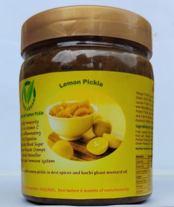 Lemon ginger Pickle